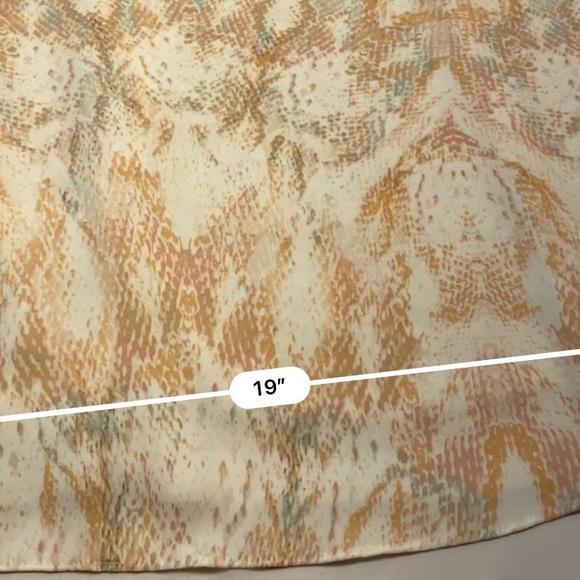 Rachel Zoe Neutral Snake Python Print Strappy Flowy Tank Top Size Medium - Picture 15 of 15